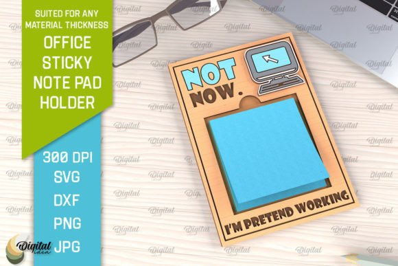 Download Office Sticky Note Pad Holder Laser Cut - Note Collection