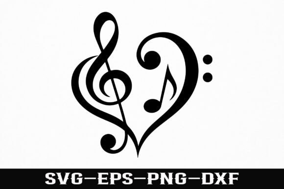 Download Love Music Notes SVG Design - Note Collection
