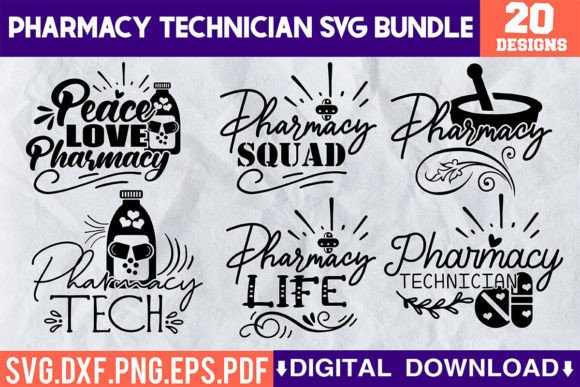 Download Pharmacy Technician SVG Bundle - Premium Resources