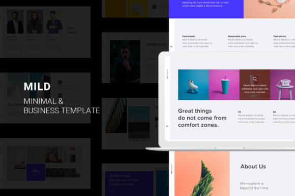 Download Mild Minimal Keynote Template - Note Collection