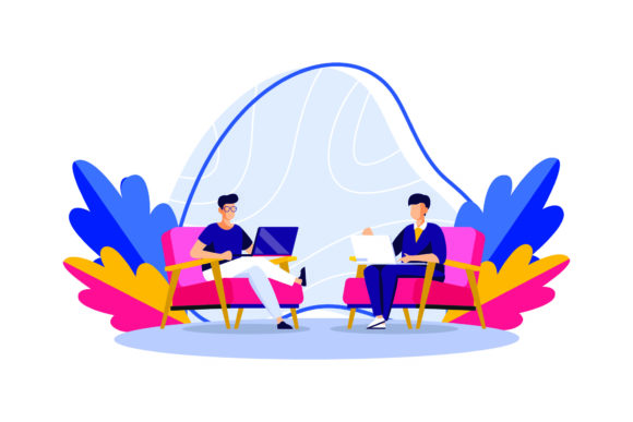 Download Flat Illustration Asset - Office - Asset Collection