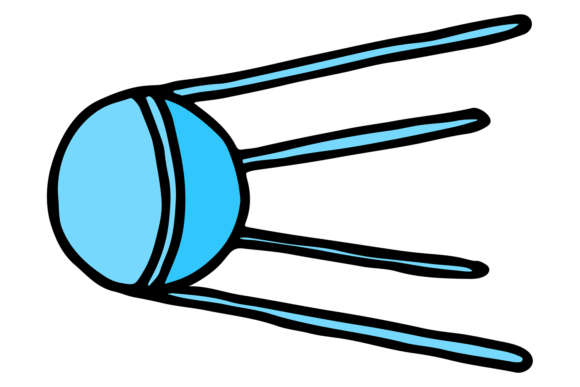 Download Sputnik Icon. Retro Space Satellite Colo - Satellite Collection