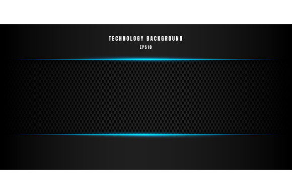 Download Technology Black Metallic Blue Lighting - Technology Collection